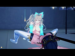 Play MP4 - Amari Aquamarine and Kaguya Nanbu and Suzuka-Hime intense lesbian play and futanari sex&period; - Super Robot Wars X & OG Saga&colon; Endless Frontier Hentai