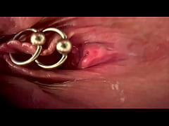 Play MP4 - Extreme Close Up Rubbing My Pierced Clit by MakeUp Brush and Huge Orgasm make me completely Wet my Pussy