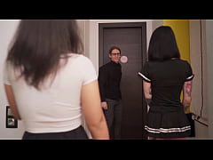 Play MP4 - Nerdy boy was caught masturbating while preparing for exams