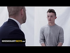 Play MP4 - Missionary Boys - Muscular Young Twink Elder Grant Bend His Knee And Suck President Joel Hard Cock