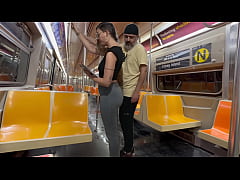Play full 3GP - Student girl gets cum on New York subway train&period;