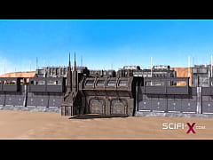 Play MP4 - A sexy hot cuffed ebony gets fucked hard by a sex cyborg