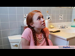 Play MP4 - Very skinny redhead teen rough fucked Lets see how this minature pussy can handle the stress