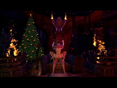 Play MP4 - Sex Elf Girl Rides Santa's Candy Cane