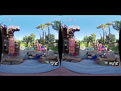 Play MP4 - WankzVR - Foursome of July - Emma Hix&comma; Morgan Lee and Haley Reed