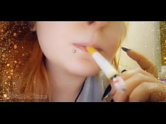 Play MP4 - Close up - Smoking Fetish without hands