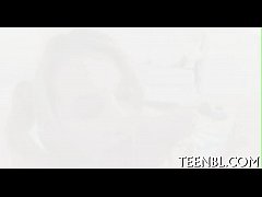 Play MP4 - Throat creampie for cute legal age teenager