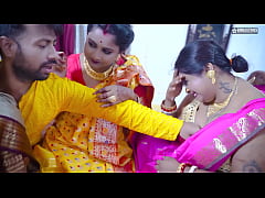 Play MP4 - Desi Horny Indian Three Bhabhi wants to get Fucked By Their Dewar like a Bhabhi's Groupsex Party &lpar; Hindi Audio &rpar;