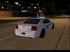 Play MP4 - NAKED POLICE CAR RIDE