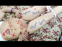 Play MP4 - New Year Christmas Celebrations Dildo fucked her Big Ass and Pussy wearing Red Gown White Bra Black Hijab