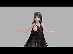 Play MP4 - Honkai Impact Raiden Mei Strip Dance Show Hentai R18 MMD 3D Soft Dark Green Hair &lpar;CLIP&rpar;