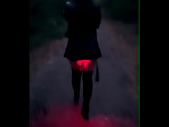 Play MP4 - Free Public Walk with Anal Plug