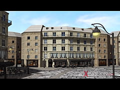 Play MP4 - Super hot black shemale fucks hard a busty cuffed brunette in the dungeon