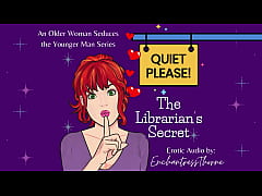 Play MP4 - Quiet Please 01&colon; The Librarian's Secret - Older woman Seduction fantasy
