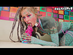 Play MP4 - Inked Girl Squirt Anal &ndash; Big Dildos&comma; Gaping & Squirting Action