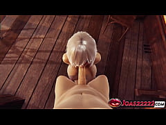 Play MP4 - Handjob Service 3D Hentai with Vampire Hunter Rue &ndash; Big Tits Fuck and No Hands Blowjob