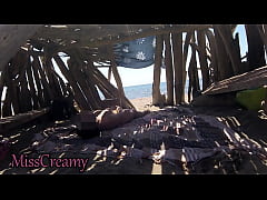 Play MP4 - Public Masturbation on the Beach &ndash; She Gets Caught and Fucked