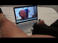 Play MP4 - Preview Milf handjob jerks off a big cock until he cums on her gloves POV