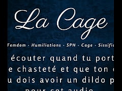 Play MP4 - La Cage - Femdom caged anal joi
