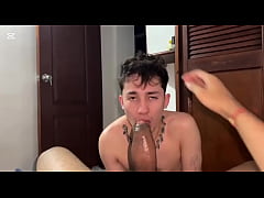 Play MP4 - Delicious blowjob  a thick black cock&comma; leaving my throat swollen