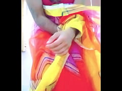 Play MP4 - Indian Gay Crossdresser in Rainbow Saree making pride for lgbt xxx