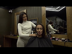 Play MP4 - Exotic hairdresser tempted into kinky threeway with couple