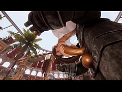 Play MP4 - Lara Croft's Deep Throat tries out a new technique to awaken a statue in a tomb&period;
