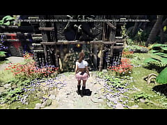 Play MP4 - Lara Croft learns to climb rocks and huge cocks&period; Game
