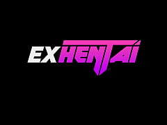 Play MP4 - It's the first time she has a threesome and she loves it - Hentai Uncensored